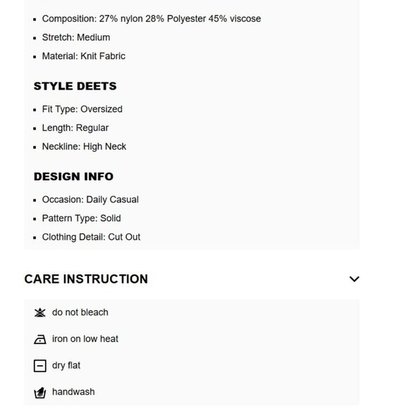 Knitted High Neck Solid Cut out Long Sleeve Top  SZ LG - Picture 2 of 2